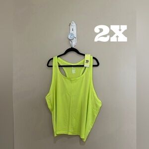 Seamless Racerback lime green athletic tank by All in motion